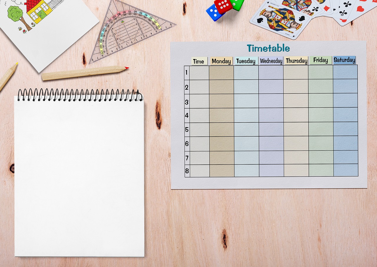 Timetable, paper illustrating event management software schools